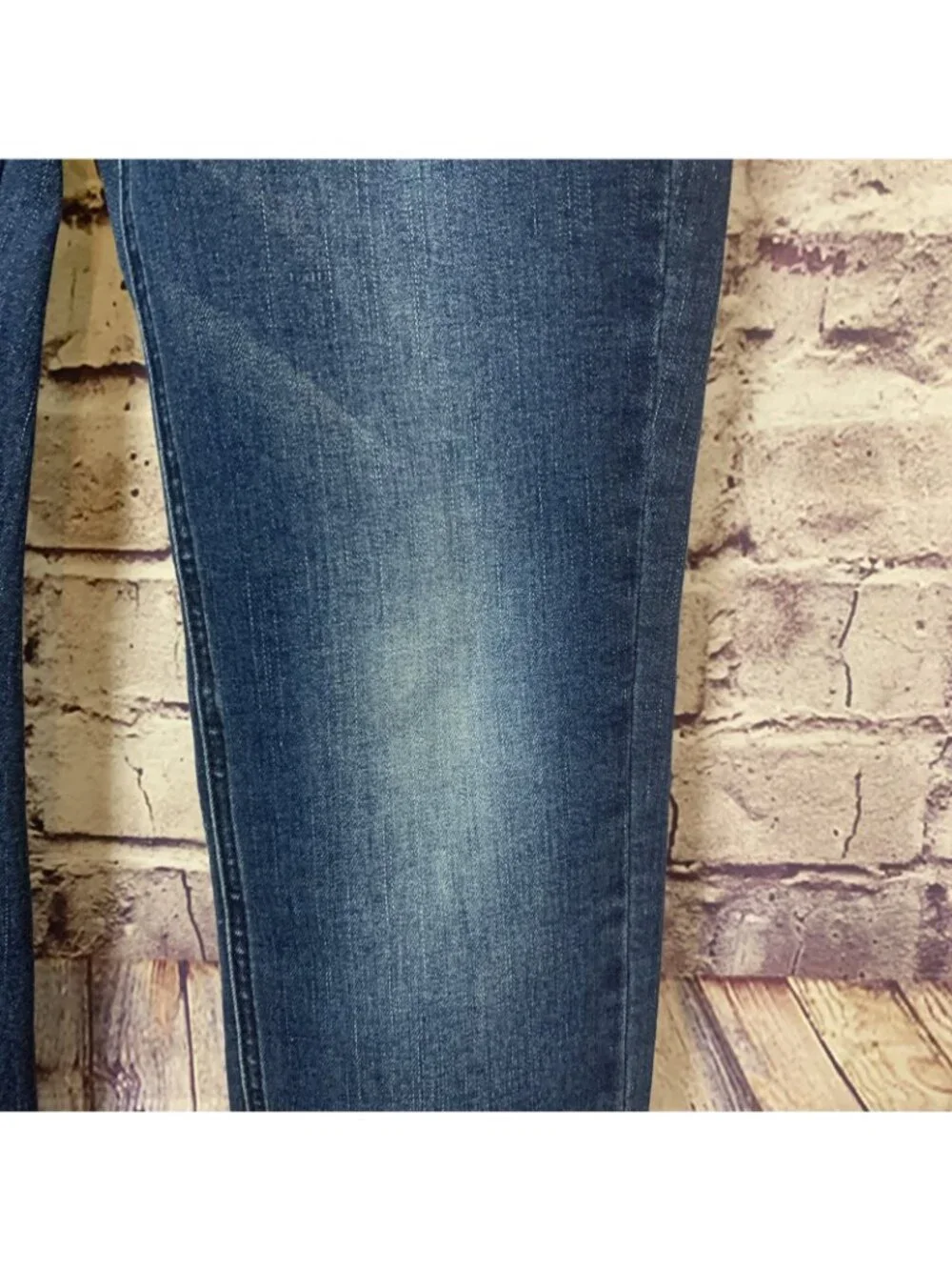 Joe’s Skinny Medium Wash Mid Faded Rise Denim Jeans